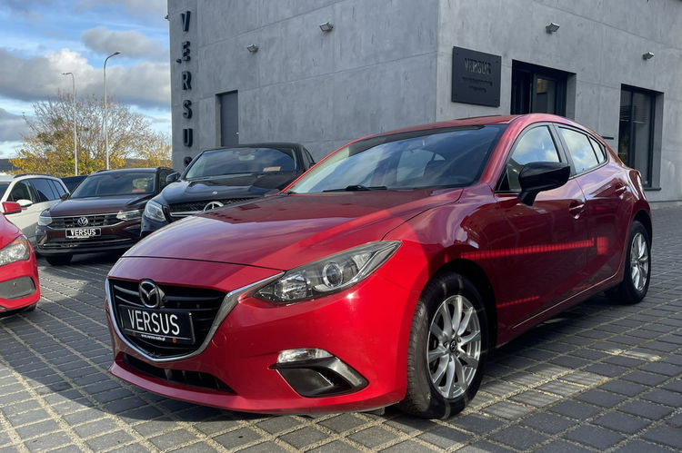 Mazda 3 1.5 SkyActiv Klimatyzacja 4x el. szyby Felgi alu Bordo metalik zdjęcie 1