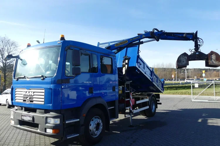 MAN TGM 18.240 / WYWROTKA + HDS / ŁYŻKA / DOKA / DŹWIG / zdjęcie 2