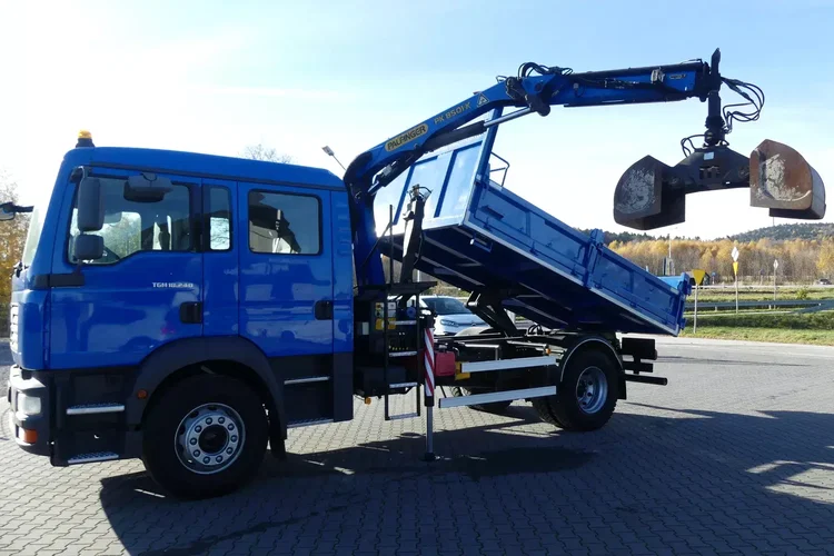 MAN TGM 18.240 / WYWROTKA + HDS / ŁYŻKA / DOKA / DŹWIG / zdjęcie 3