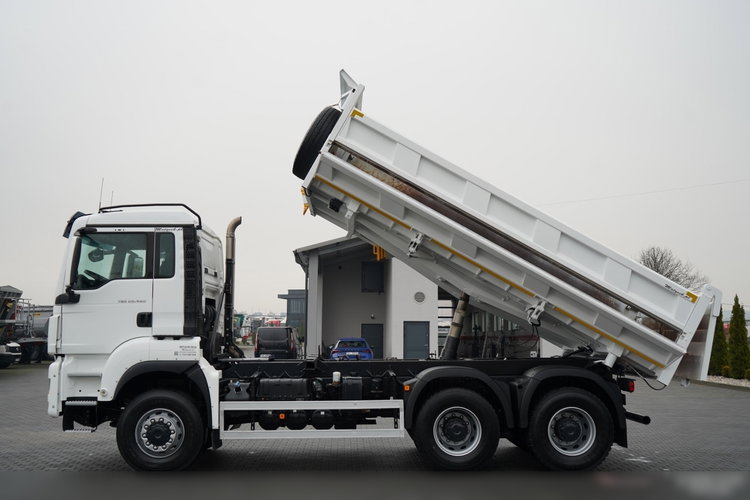 MAN TGS 26.480 / 6X6 / 3 STRONNA WYWROTKA /  HYDROBURTA / UAL /BORDMATIC  zdjęcie 2