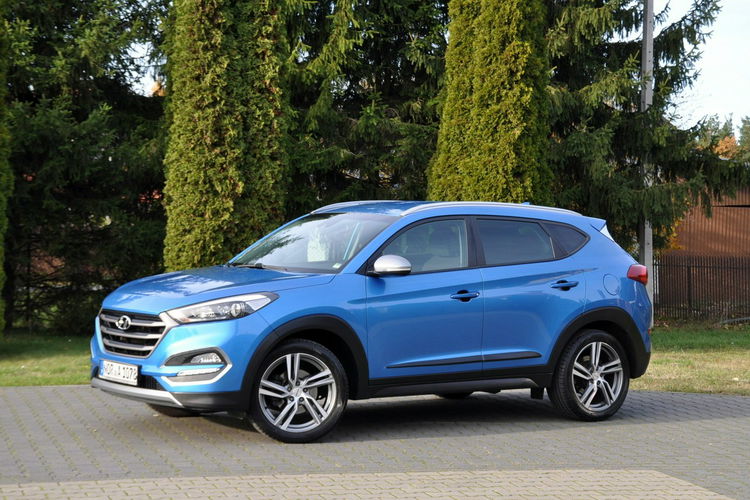 Hyundai Tucson 1.6T(177KM) 99tyś.km Led Navi Kamera Reling Welur I Wł BLS Alu19"ASO zdjęcie 11