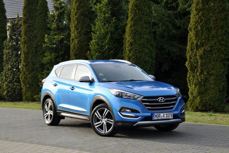 Hyundai Tucson 1.6T(177KM) 99tyś.km Led Navi Kamera Reling Welur I Wł BLS Alu19"ASO zdjęcie 3
