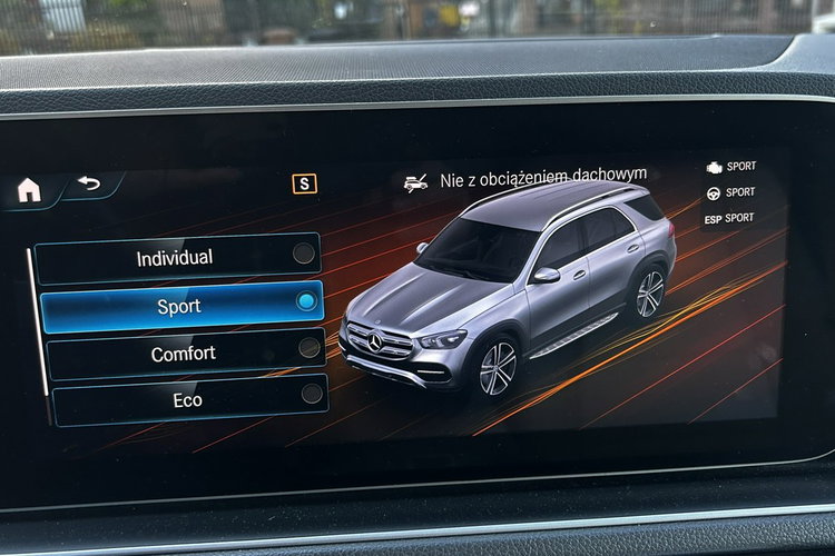 Mercedes GLE 350 FulLed Szyber El.klapa El.fotele Jasne Skóry Virtual Biała perła zdjęcie 14