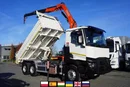 Renault C380 E6 6x4 / HDS Fassi F135 2700 MTH / Zasięg 8 m / 5.6 t udźwig / Wywrotka 3-stronna / Hydroburta zdjęcie 1