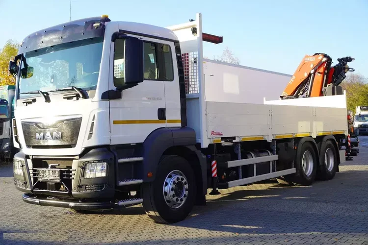 MAN TGS 26.420 E6 6x4 / HDS Fassi F215A / 360 MTH / 5.6 t udźwig / 12.7 m zasięg / 120 tys. km zdjęcie 10