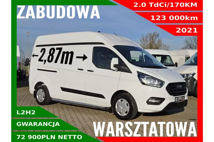 Ford transit-custom L2H2 72900zł NETTO Zabudowa warsztatowa 2.0TdCi/170KM zdjęcie 1