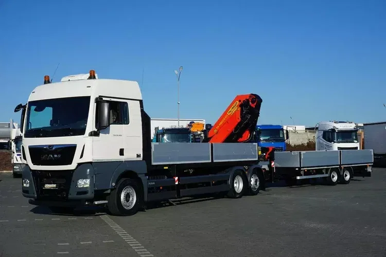 MAN TGX / 26.420 / 6 x 2 / SKRZYNIOWY + HDS / PALFINGER PK 48002 / + PRZYCZEPA zdjęcie 2