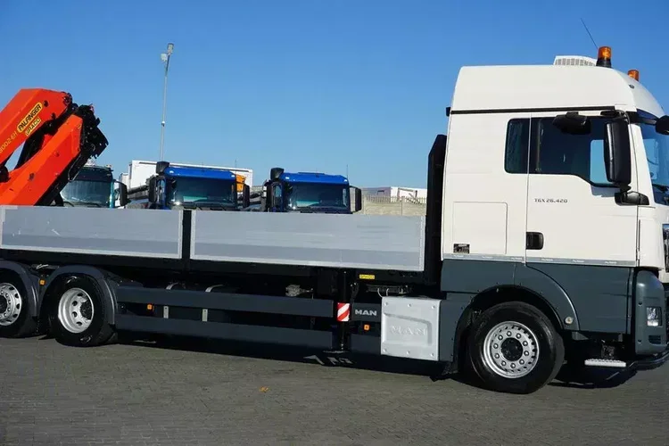 MAN TGX / 26.420 / 6 x 2 / SKRZYNIOWY + HDS / PALFINGER PK 48002 / + PRZYCZEPA zdjęcie 39