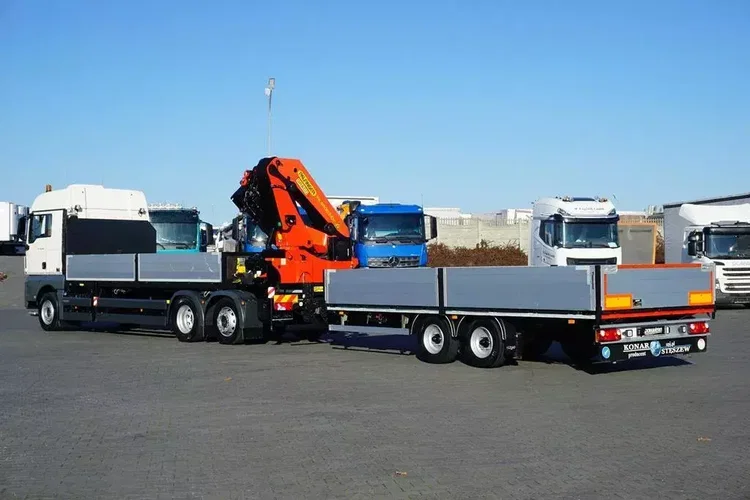 MAN TGX / 26.420 / 6 x 2 / SKRZYNIOWY + HDS / PALFINGER PK 48002 / + PRZYCZEPA zdjęcie 8