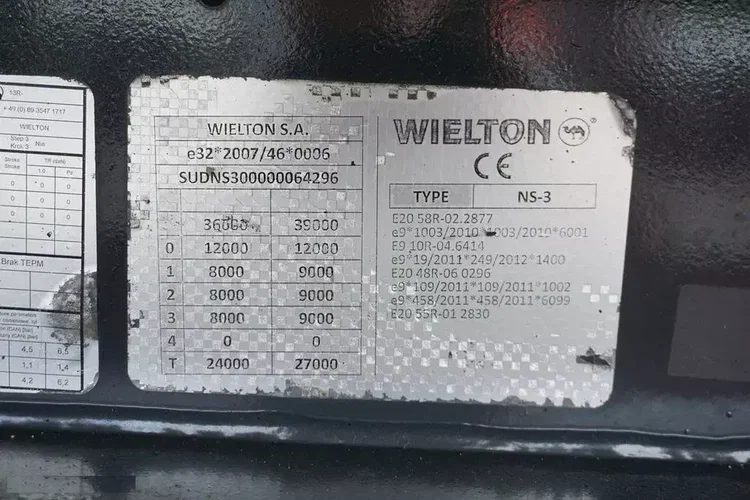 Wielton FIRANKA / MEGA / MULTI LOCK / XL / SAF / OS PODNOSZONA zdjęcie 11