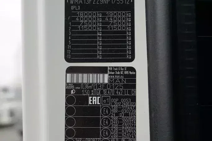 MAN TGX / 18.470 / E 6 / GM / ZESTAW PRZEJAZDOWY 120 M3 / ŁAD. 14 815 KG / RETARDER zdjęcie 11