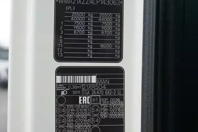 MAN TGX / 26.470 / ACC / E 6 / XXL / BDF 7.15 M , 7.45 M , 7.82 M zdjęcie 11