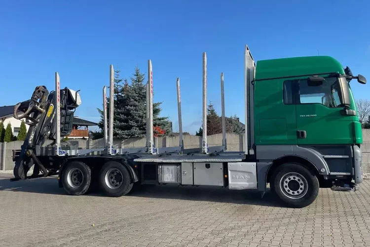 MAN TGX 26.500, 6x4, HDS EPSILOM M12Z, do transportu drewna. zdjęcie 1
