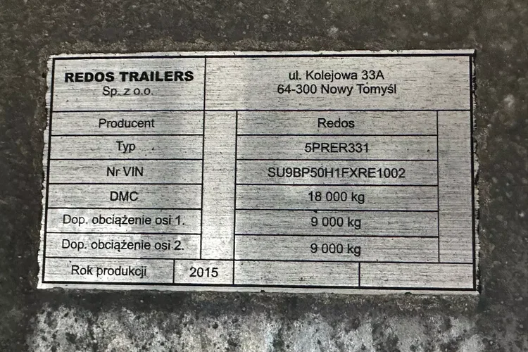 TRAILERS / PRZYCZEPA / PRZEJAZDOWA / 7.7 M / 2 OSIE / HALDEX / OCYNK zdjęcie 16