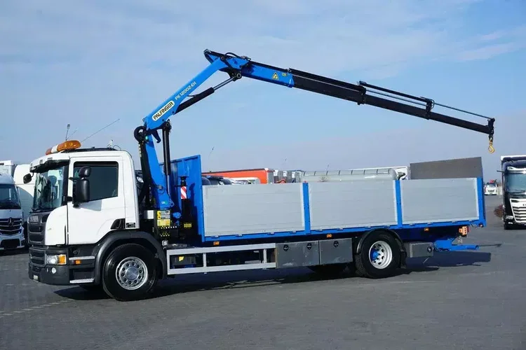 Scania / P 250 / ACC / SKRZYNIOWY + HDS + WINDA / PALFINGER PK 12 002 - EH B / WYSIĘG 10 M zdjęcie 3