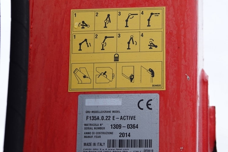 Iveco / STRALIS / 310 / 4x2 /WYWROTKA - 5.3 M / HDS FASSI 135 - 8 M / EURO 6 zdjęcie 18