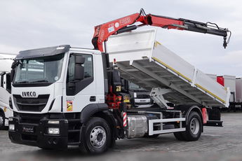 Iveco / STRALIS / 310 / 4x2 /WYWROTKA - 5.3 M / HDS FASSI 135 - 8 M / EURO 6