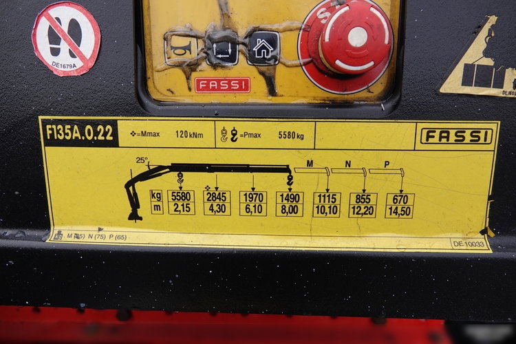 Iveco / STRALIS / 310 / 4x2 /WYWROTKA - 5.3 M / HDS FASSI 135 - 8 M / EURO 6 zdjęcie 20