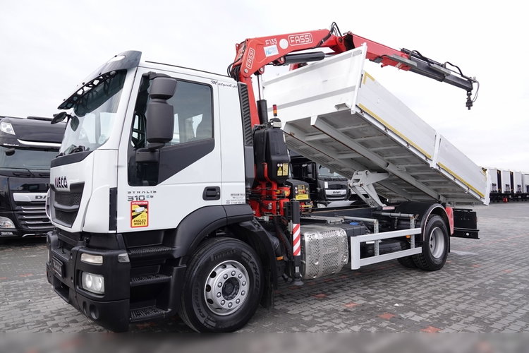 Iveco / STRALIS / 310 / 4x2 /WYWROTKA - 5.3 M / HDS FASSI 135 - 8 M / EURO 6 zdjęcie 2