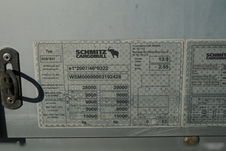 Schmitz -CARGOBULL / FIRANKA / STANDARD / 2 OSIE PODNOSZONE zdjęcie 26