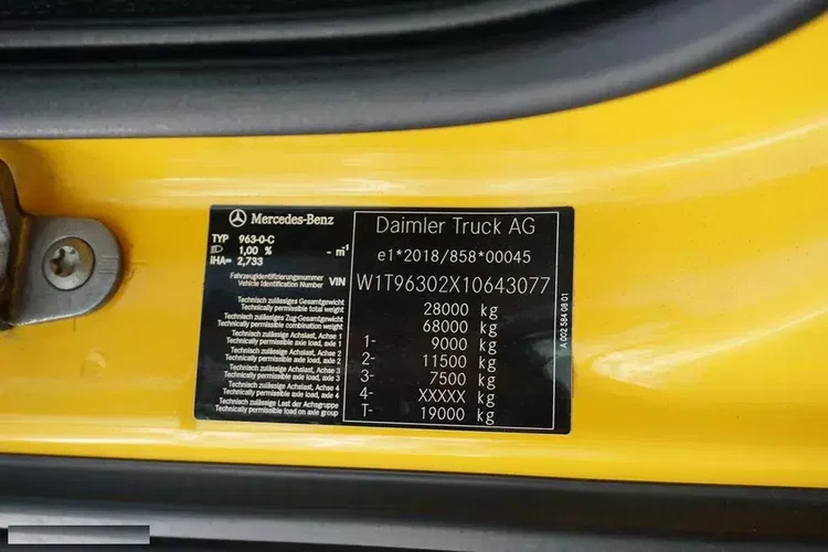 Mercedes ACTROS / 2853 / ACC / E 6 / MP 5 / CHŁODNIA + WINDA / 18 PALET / OŚ SKRĘTNA zdjęcie 11