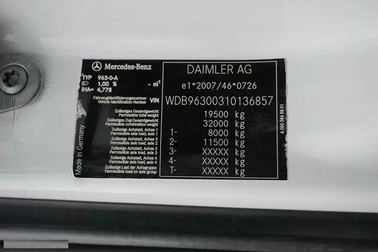 Mercedes ANTOS / 1830 / EURO 6 / CHŁODNIA + WINDA / 18 PALET zdjęcie 10