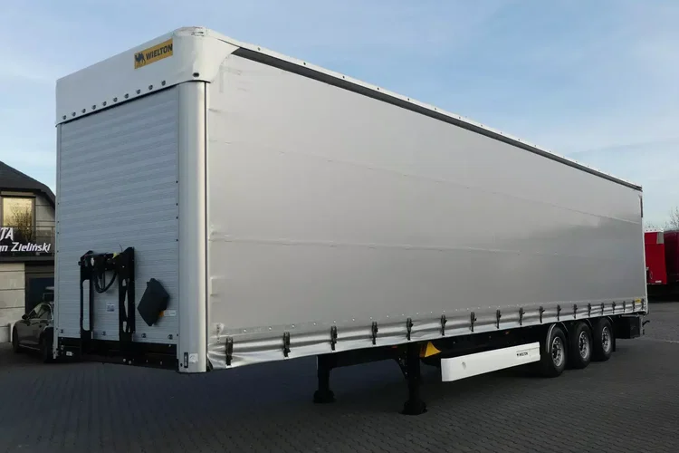 Wielton MEGA / FIRANKA / OŚ PODNOSZONA / ZADBANA / DACH PODNOSZONY / zdjęcie 2