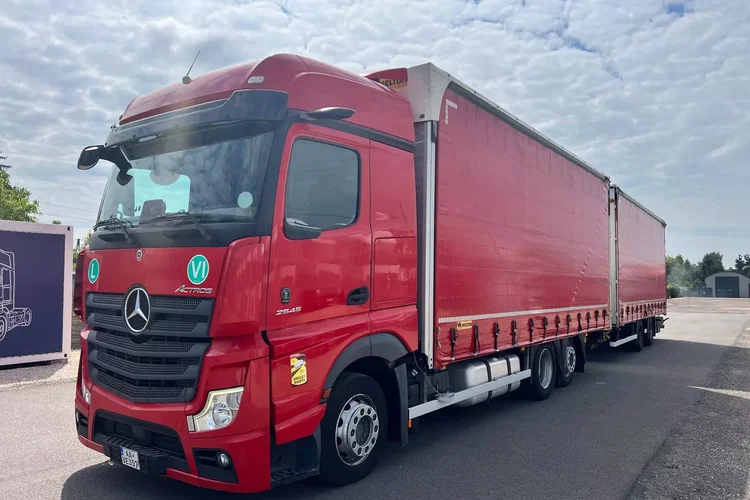 Mercedes ACTROS 2545 MP5 euro6 6x2 jumbo zestaw 120m 38palet zdjęcie 6