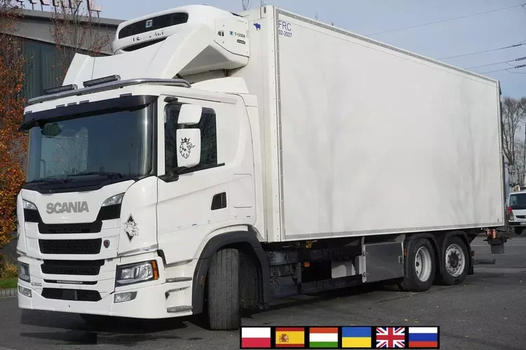 Scania G500 6x2 / Chłodnia Schmitz 19 EPAL Multitemperatura / Thermoking T1200R / Oś skrętna / wys. 280 cm zdjęcie 1