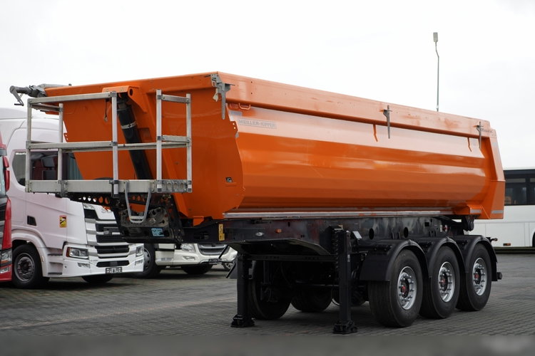 Schmitz MEILLER KIPPER  WYWROTKA 26 m3 / STALOWA / RYNNA WANNA HP / MAŁO UŻYWANA / OŚ PODNOSZONA / SAF  zdjęcie 4