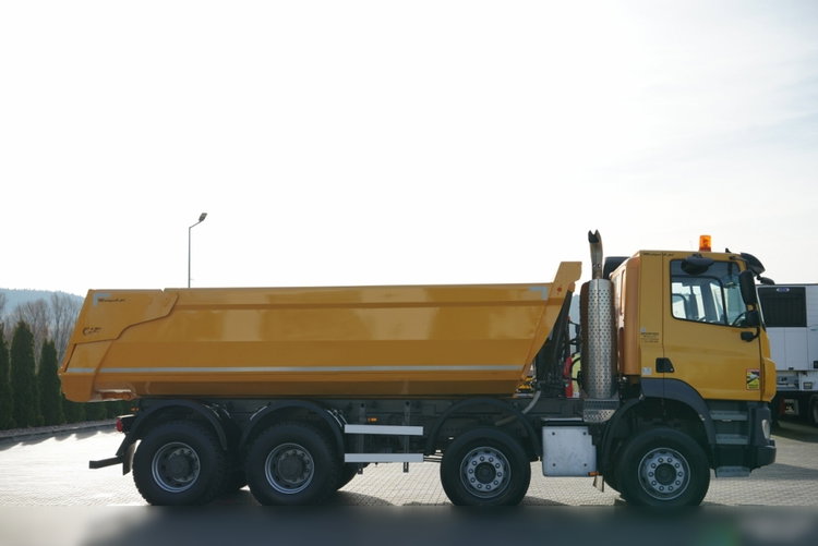 MAN DAF CF 85.410 / 8x4 / WYWROTKA TYLNOZSYPOWA  / HYDROKLAPA  / OPONY 100% / UAL / EURO 6  zdjęcie 11