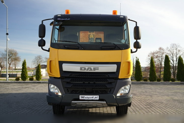 MAN DAF CF 85.410 / 8x4 / WYWROTKA TYLNOZSYPOWA  / HYDROKLAPA  / OPONY 100% / UAL / EURO 6  zdjęcie 14