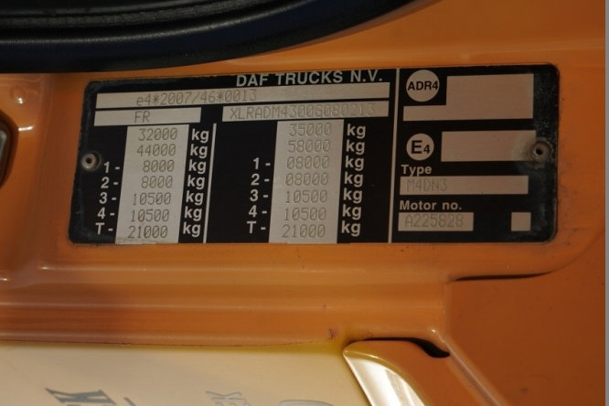 MAN DAF CF 85.410 / 8x4 / WYWROTKA TYLNOZSYPOWA  / HYDROKLAPA  / OPONY 100% / UAL / EURO 6  zdjęcie 44