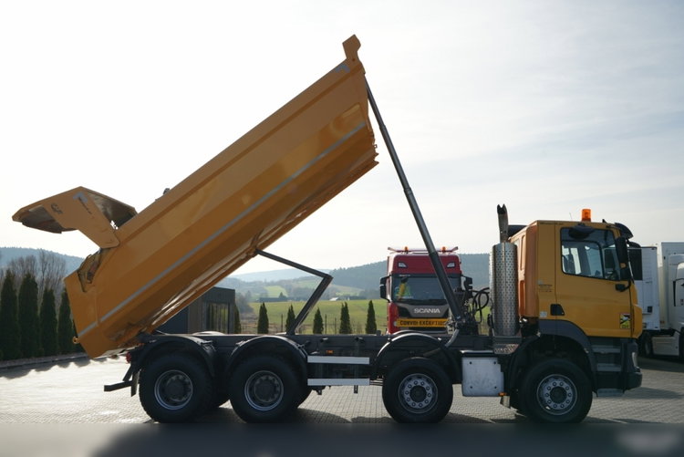 MAN DAF CF 85.410 / 8x4 / WYWROTKA TYLNOZSYPOWA  / HYDROKLAPA  / OPONY 100% / UAL / EURO 6  zdjęcie 6