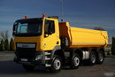 MAN DAF CF 85.410 / 8x4 / WYWROTKA TYLNOZSYPOWA  / HYDROKLAPA  / OPONY 100% / UAL / EURO 6  zdjęcie 7