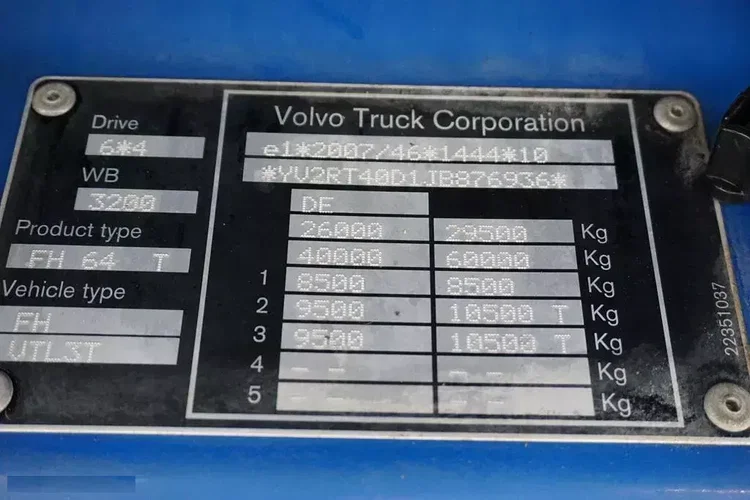 Volvo FH / 500 / E 6 / ACC / 6 X 4 / I - COOL / OŚ PODNOSZONA zdjęcie 11