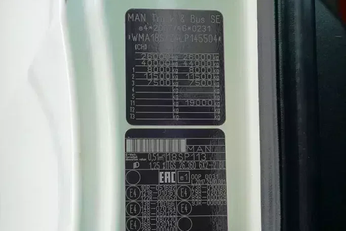 MAN TGS / 26.360 / EURO 6 / CHŁODNIA + WINDA / 23 PALETY zdjęcie 11