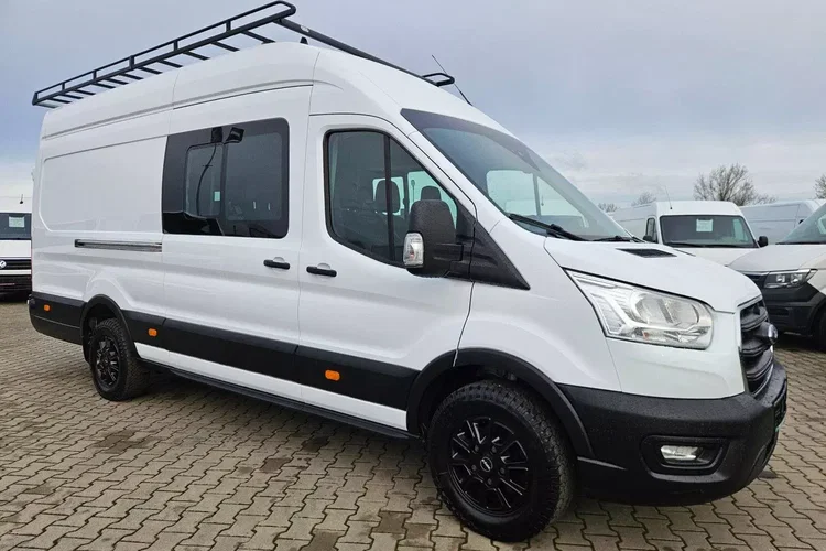 Ford transit L4H3 79900zł NETTO Zabudowa warsztatowa Brygadówka 6 osób 2.0TdCi/170KM zdjęcie 3