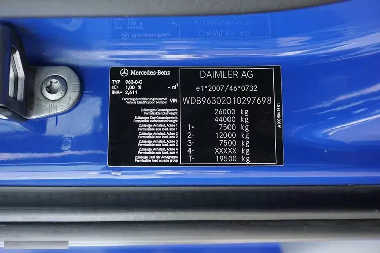 Mercedes ACTROS / 2543 / ACC / E 6 / PEŁNY ADR / PLATFORMA / ZAWIESIE POD WÓZEK zdjęcie 11