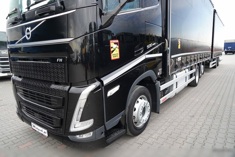 Volvo FH 500 / I-SAVE / XL / ZESTAW TANDEM PRZEJAZDOWY 120 M3 / 2023 / KLIMA POSTOJOWA / ZAWIESIE DOKI DO WÓZKA / PO ZŁOTYM KONTRAKCIE SERWISOWYM zdjęcie 9