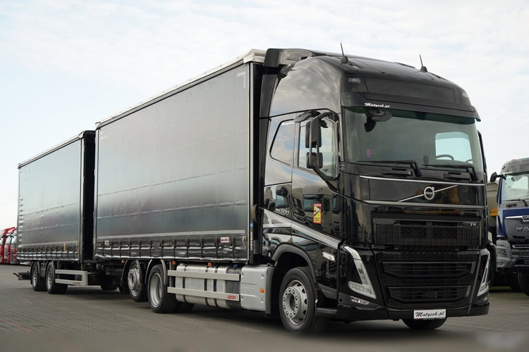 Volvo FH 500 / I-SAVE / XL / ZESTAW TANDEM PRZEJAZDOWY 120 M3 / 2023 / KLIMA POSTOJOWA / ZAWIESIE DOKI DO WÓZKA / PO ZŁOTYM KONTRAKCIE SERWISOWYM zdjęcie 1