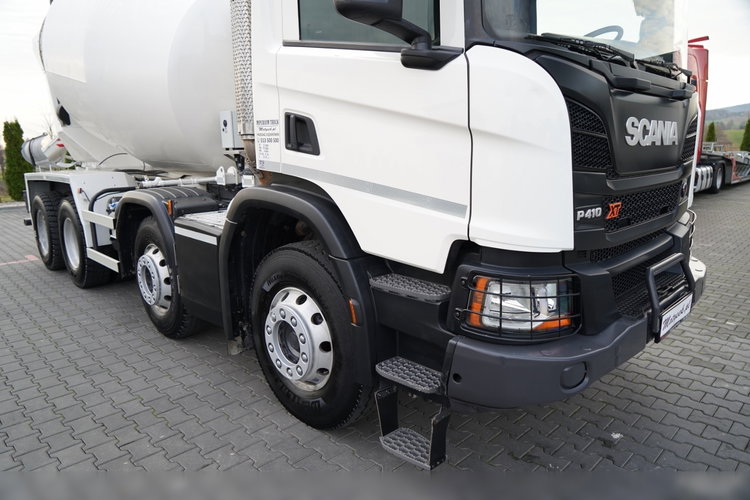Scania P 410 / 8x4 / BETONOMIESZARKA / GRUSZKA / PUTZMEISTER / 9m3 / AUTOMAT / SKÓRY zdjęcie 9