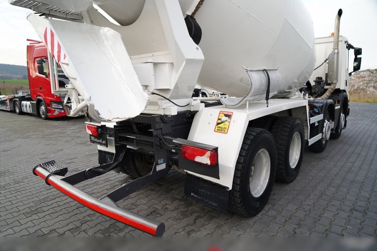Scania P 410 / 8x4 / BETONOMIESZARKA / GRUSZKA / PUTZMEISTER / 9m3 / AUTOMAT / SKÓRY zdjęcie 15