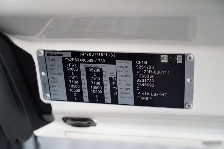 Scania P 410 / 8x4 / BETONOMIESZARKA / GRUSZKA / PUTZMEISTER / 9m3 / AUTOMAT / SKÓRY zdjęcie 43