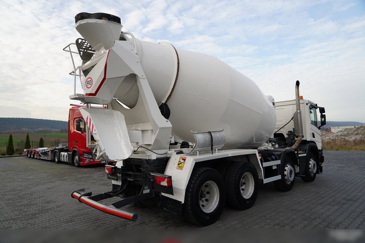 Scania P 410 / 8x4 / BETONOMIESZARKA / GRUSZKA / PUTZMEISTER / 9m3 / AUTOMAT / SKÓRY zdjęcie 5