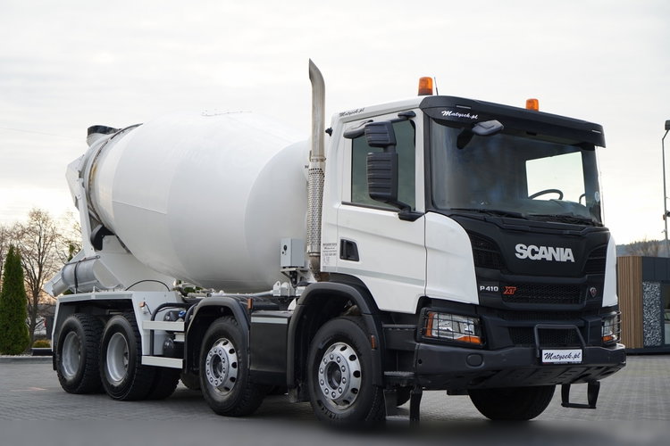 Scania P 410 / 8x4 / BETONOMIESZARKA / GRUSZKA / PUTZMEISTER / 9m3 / AUTOMAT / SKÓRY zdjęcie 7