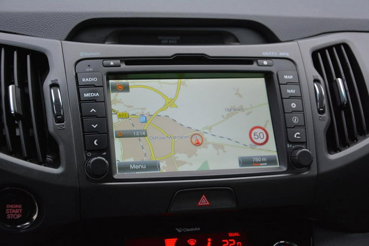 Kia Sportage Automat AWD Xenon Ledy Navi Parktronic Kamera Skóry Alu19" zdjęcie 28