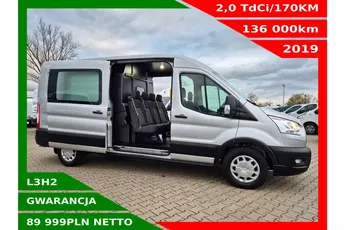 Ford transit L3H2 Lift 89999zł NETTO Brygadówka 7 osób 2.0TdCi/170KM