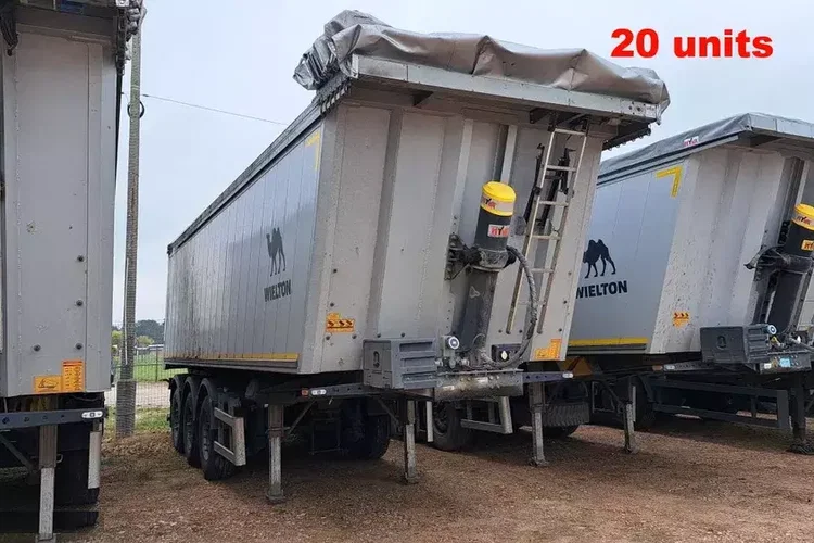 Wielton NW-3 / waga 6.2 t / poj. 38m3 / elek. dach / Teflon / 20 naczep r.2022 zdjęcie 2
