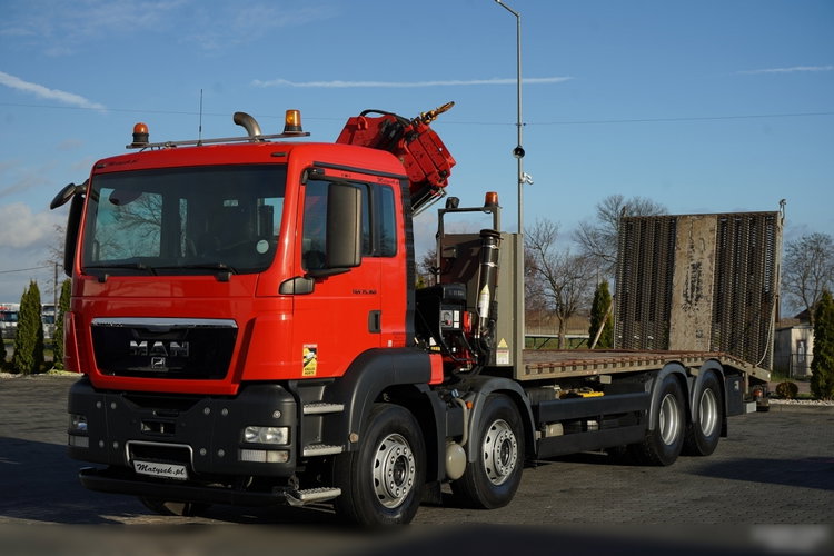MAN TGS 35.360 / 8x2-4 / LAWETA + HDS HIAB 166 E-2 / 4 OSIOWY / NAJAZDY HYDRAULICZNE / WCIĄGARKA / POMOC DROGOWA / opony 100% zdjęcie 10